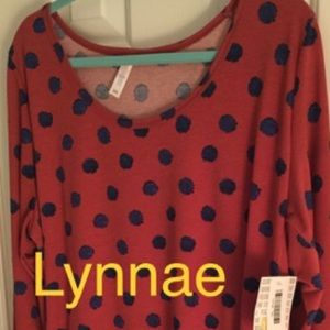 LuLaRoe long sleeved shirt